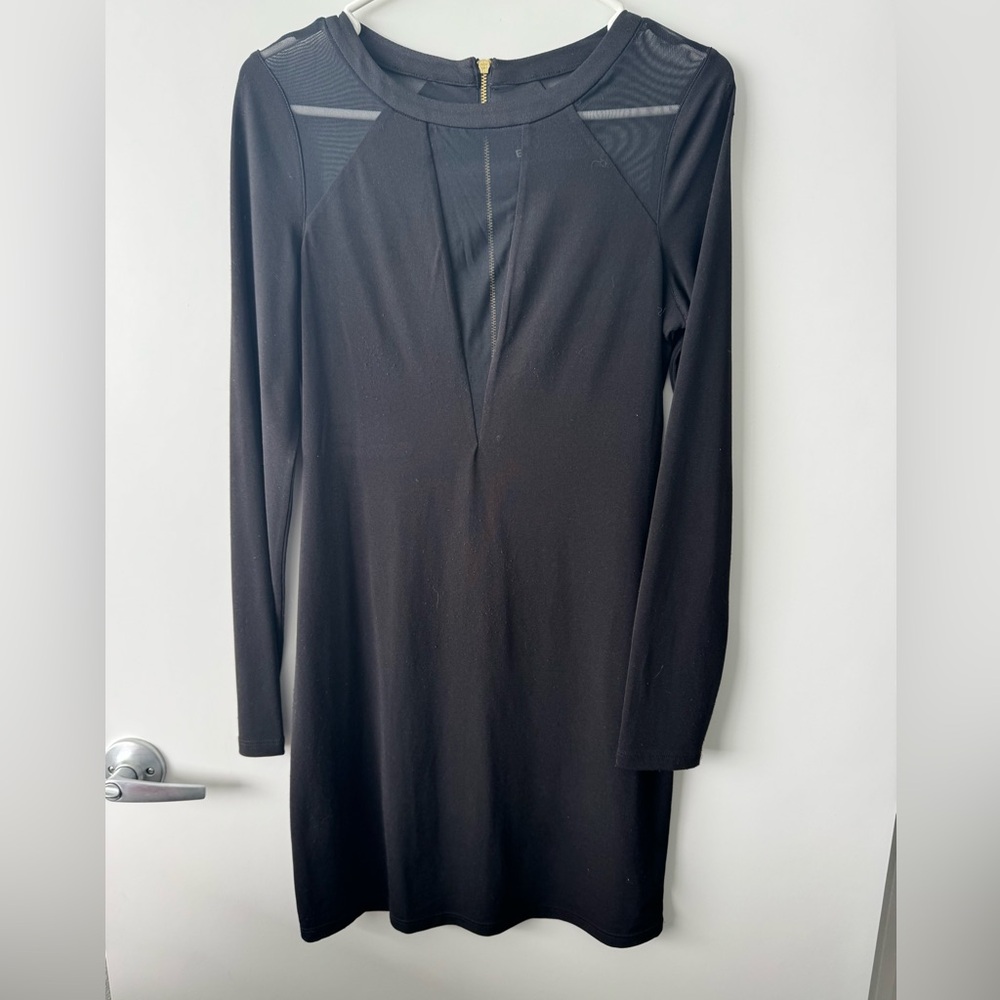 Express Black Long Sleeve Dress